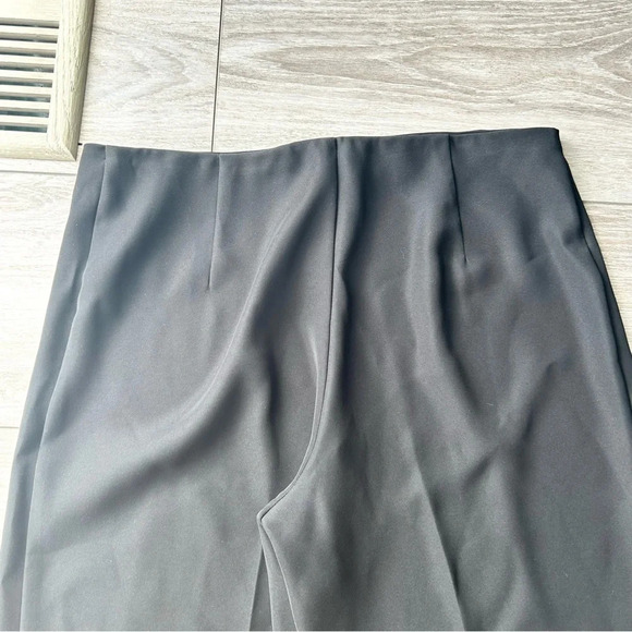 Vintage Joseph Ribkoff Black Front Zip Wide Leg Pants - Picture 9 of 12